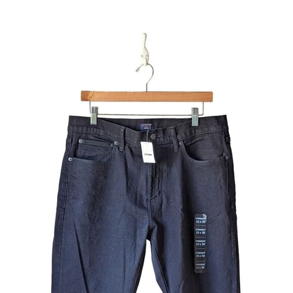 J. Crew Men’s Straight Fit Jeans Signature Flex sz 33 30 Dark Shadow Denim NWT - Picture 8 of 15